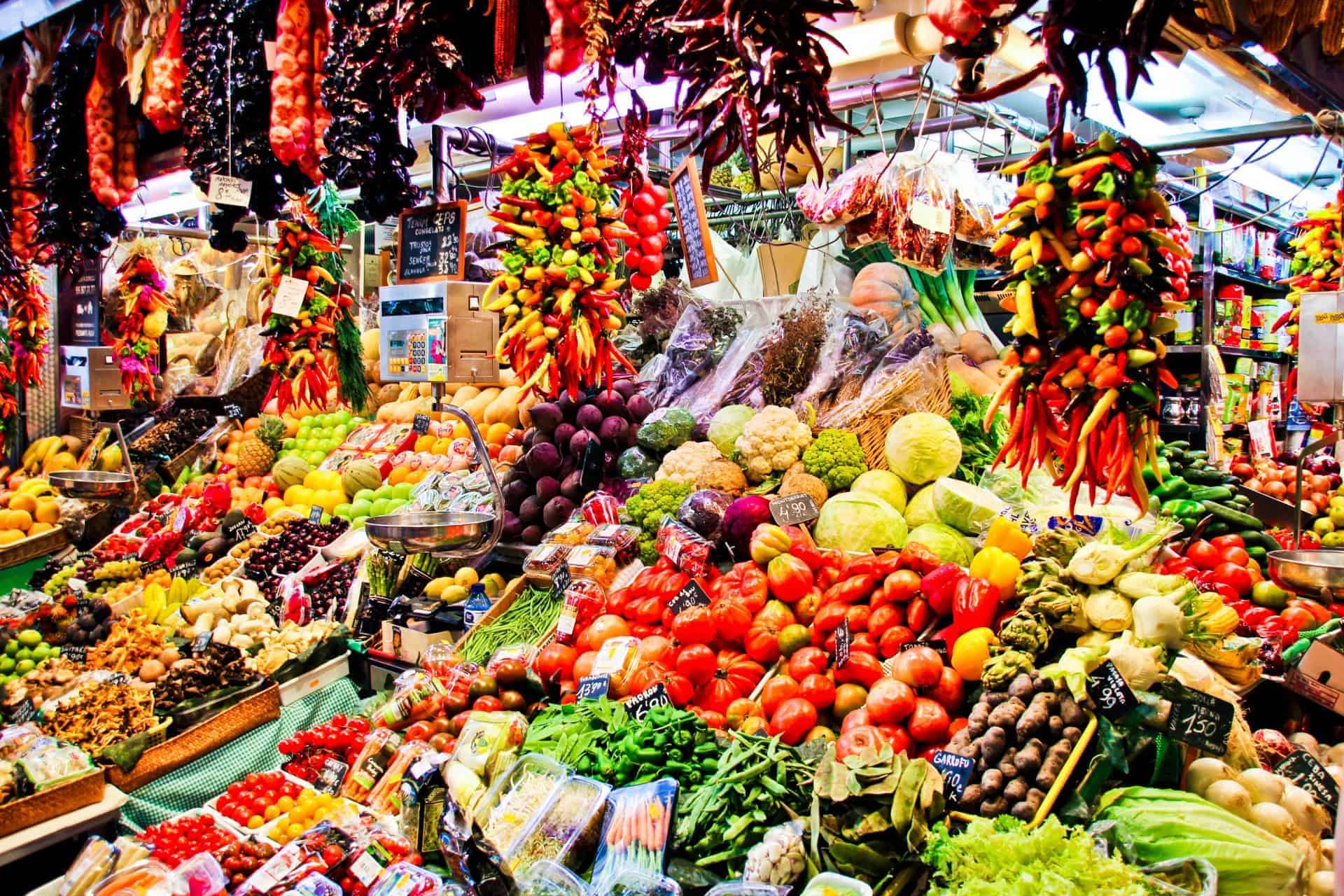 Barcelona Spain market la boqueria