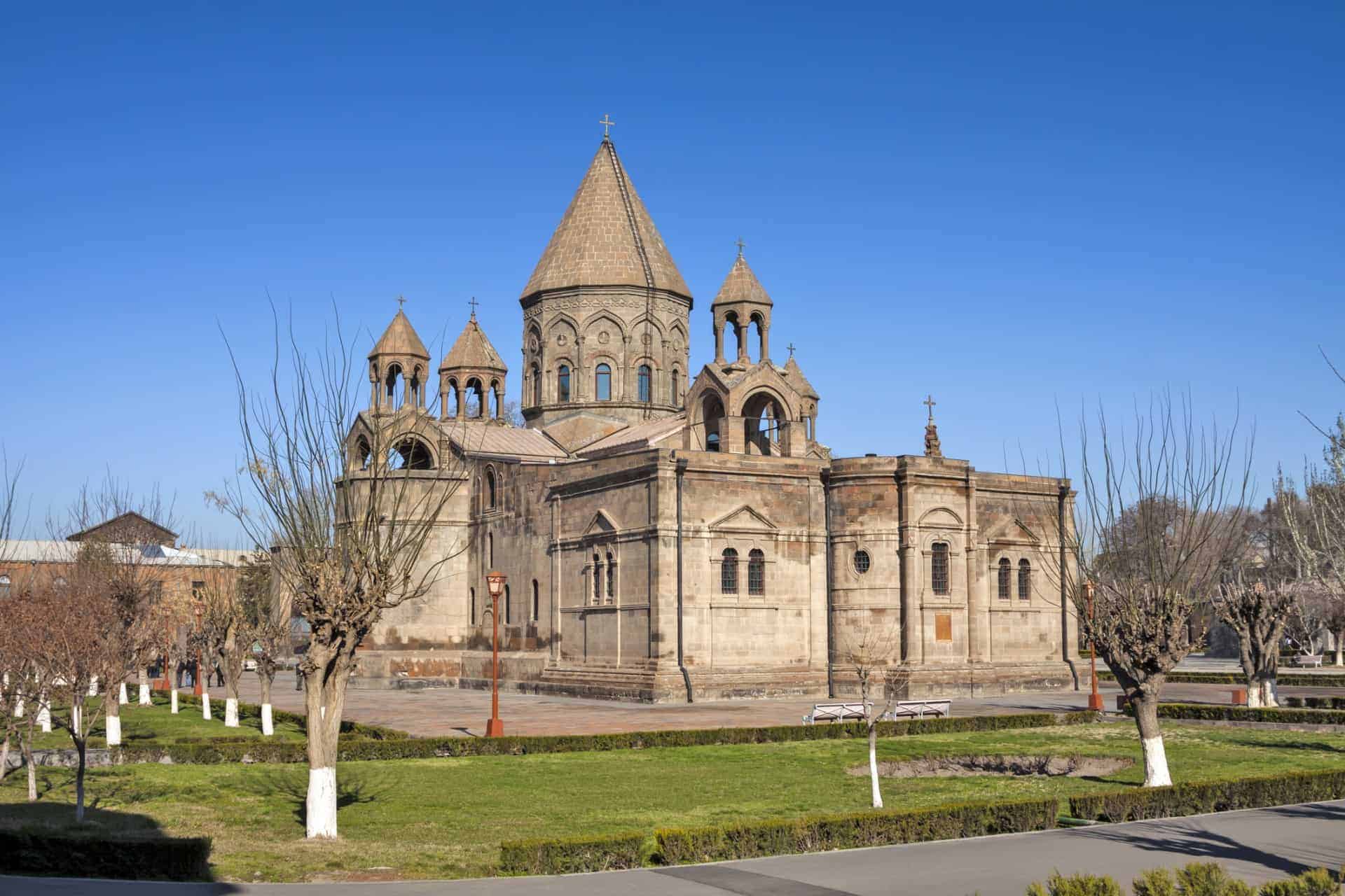 Echmiadzin Cathedral, near Yeravan in Armenia