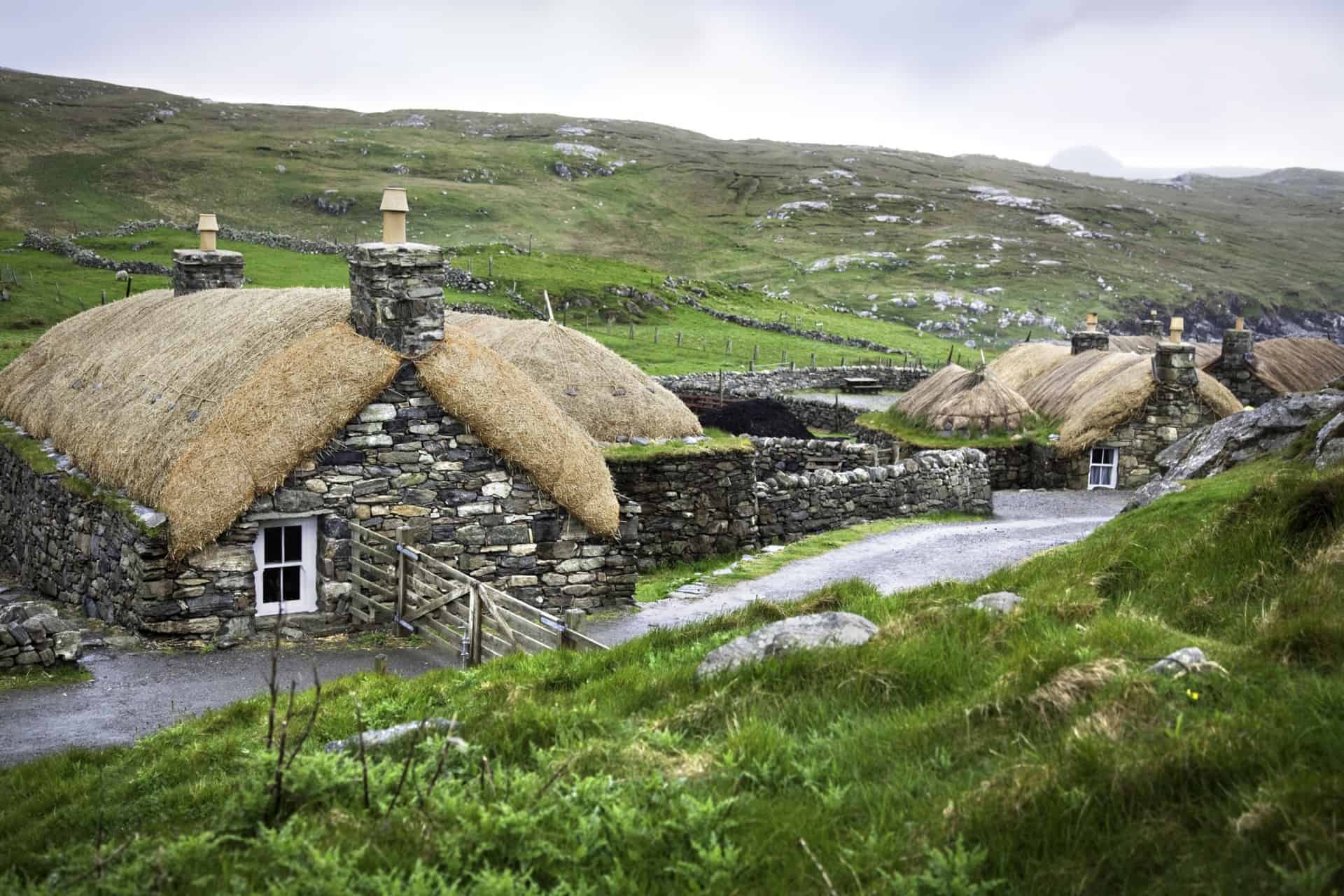 Gearrannan Blackhouse Village, Isle of Lewis, Scotland, UK