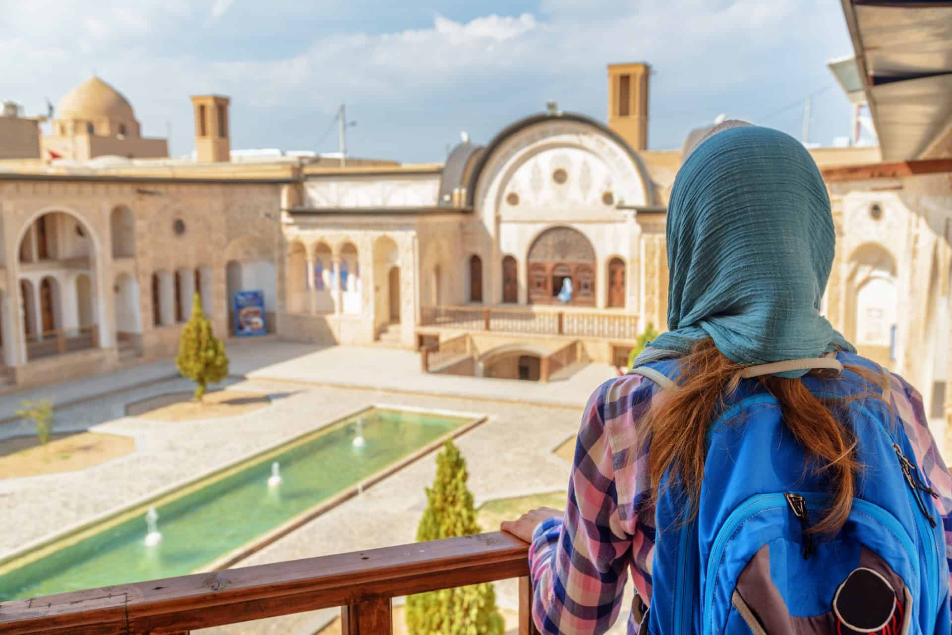 Female tourist Iran