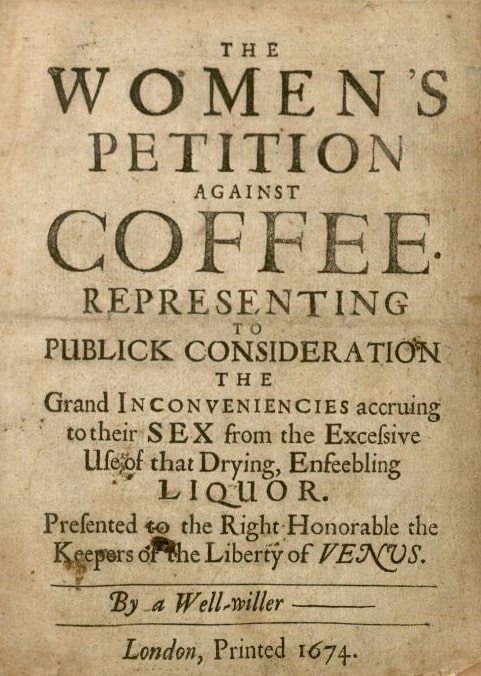 Women's petition against coffee