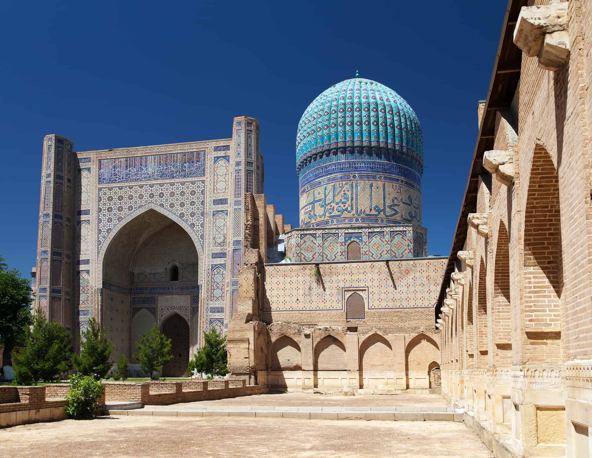 Bibi Khanum Mosque in Samarkand, Uzbekistan