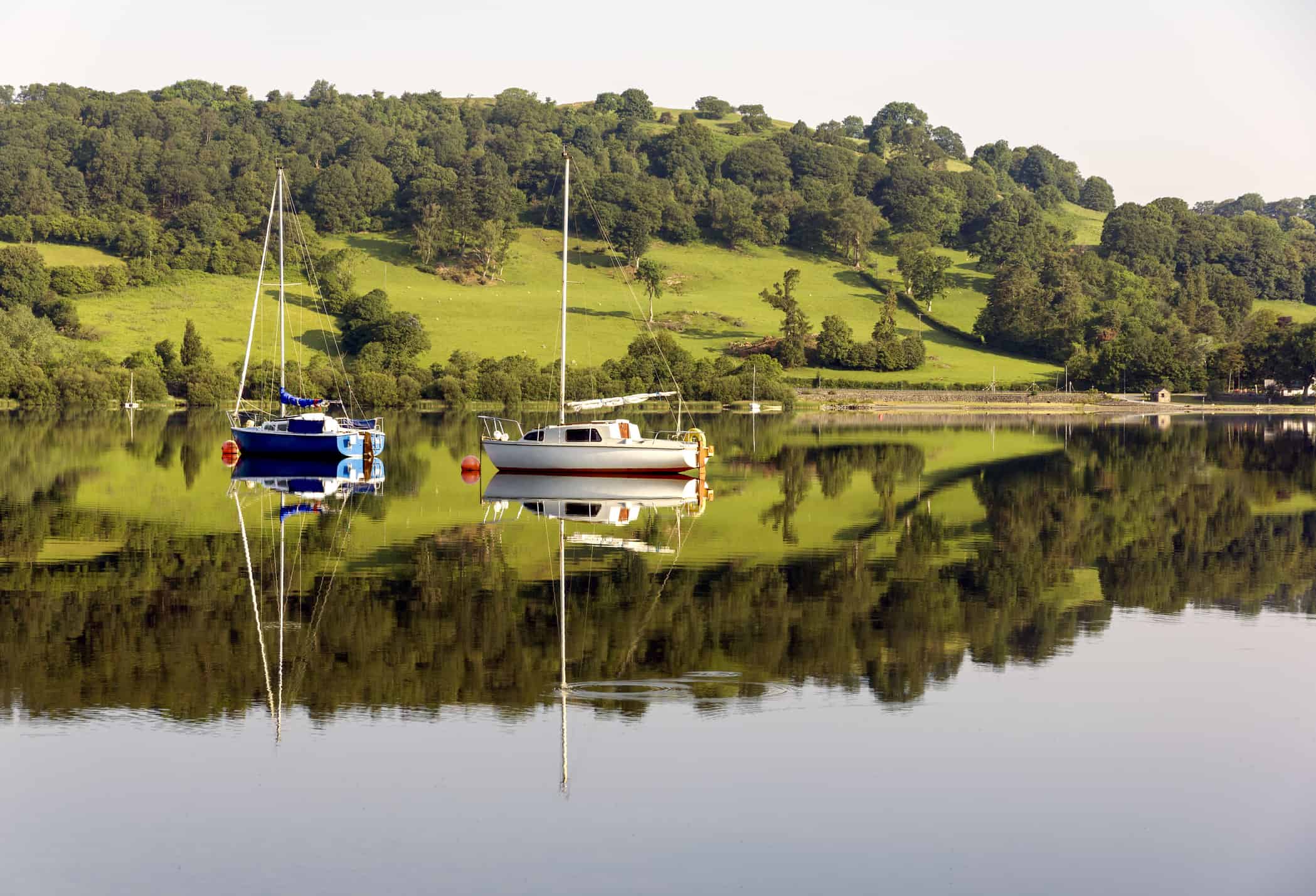 Yachts Lake Bala North Wales